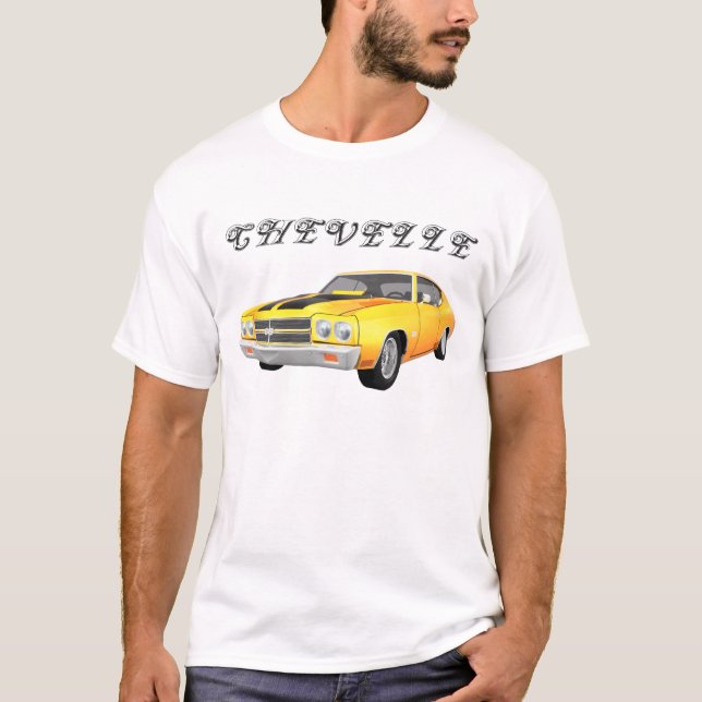 Chevelle 1970 SS: Revestimento amarelo: T-shirt (Frente)