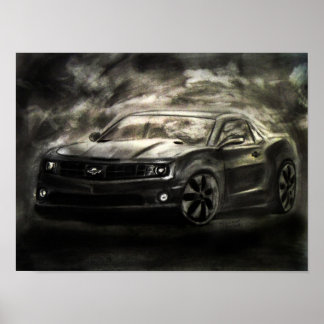 Chevrolet Camaro Drawing Impressão