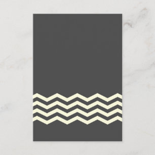 Chevron amarelo & cinzento RSVP