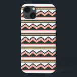 Chevron Dourado Ultra Chic Samsung Galaxy Nota 4 C<br><div class="desc">Ouro único e coral colorido,  cevro e capa de telefone estampada listrada. Muito chique,  quadril e moderno.</div>