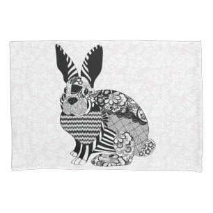 Chevron e coelho floral