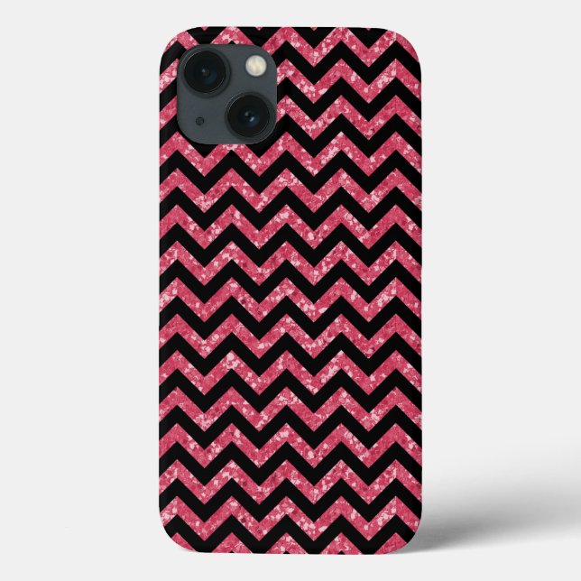 Chevron Glitter Look iPad BT Case (Verso)