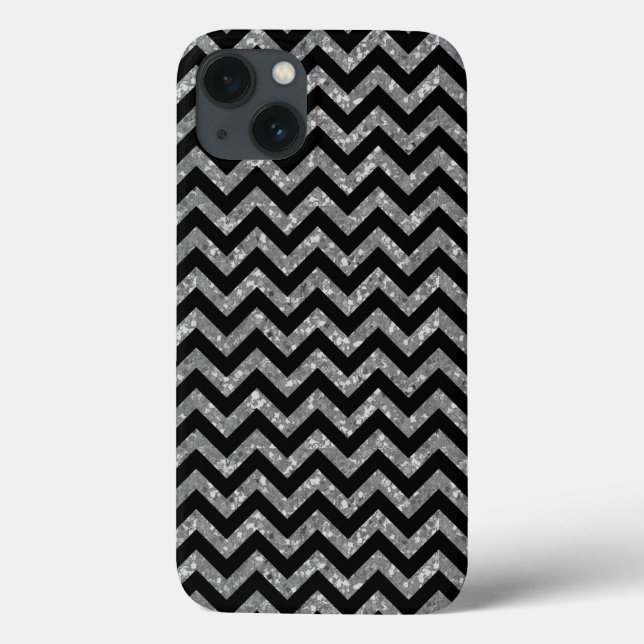 Chevron Glitter Look iPad BT Case (Verso)