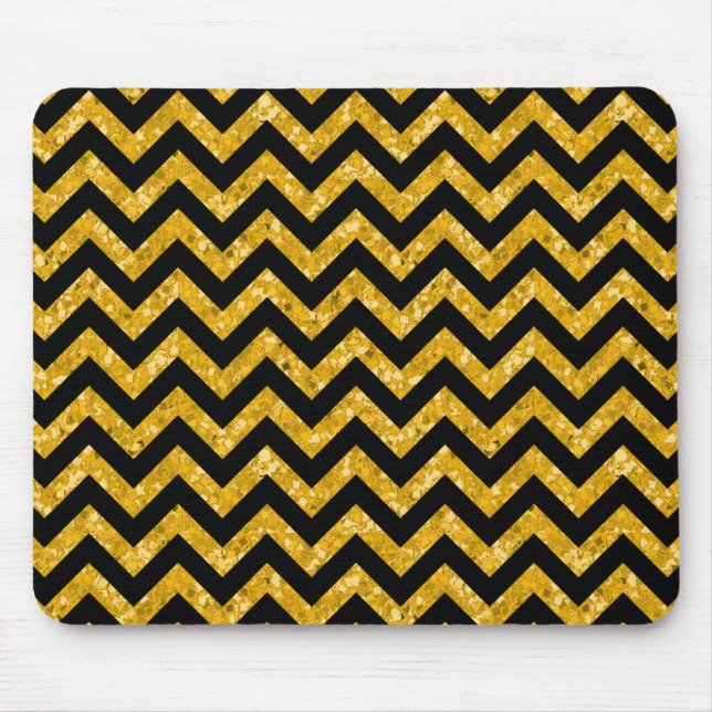 Chevron Glitter Look Mousepad (Frente)