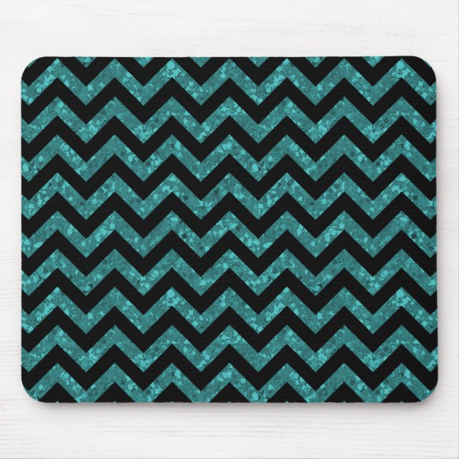 Chevron Glitter Look Mousepad (Frente)