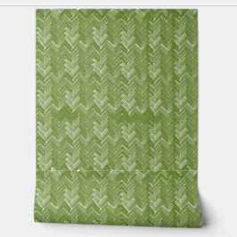 Chevron Herringbone Pattern, Forest Green