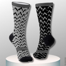 Chevron Preto e Cinza Nome em Desenhos Diferentes