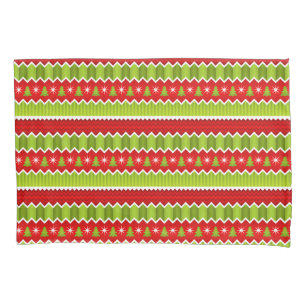 Chevron vermelho e verde do Natal listra o teste