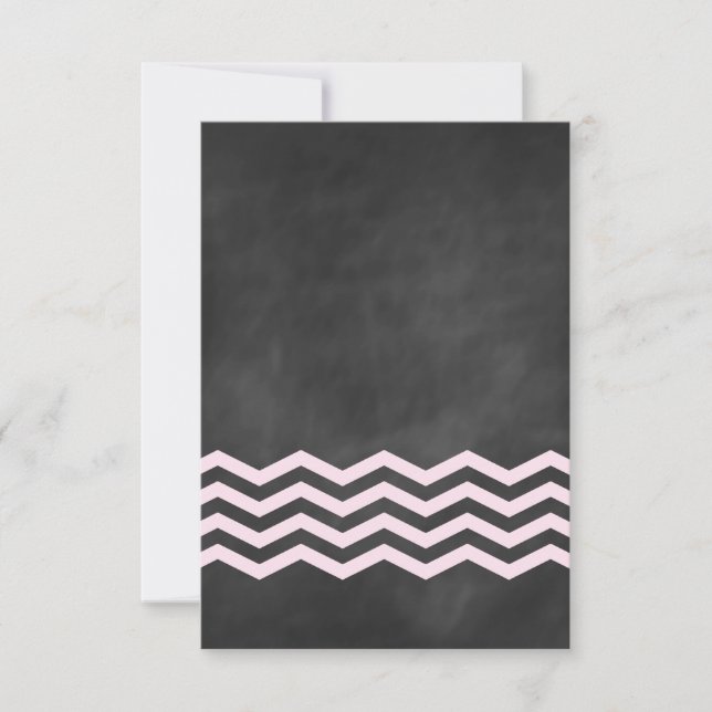 Chevrons em Chalk RSVP (Frente)