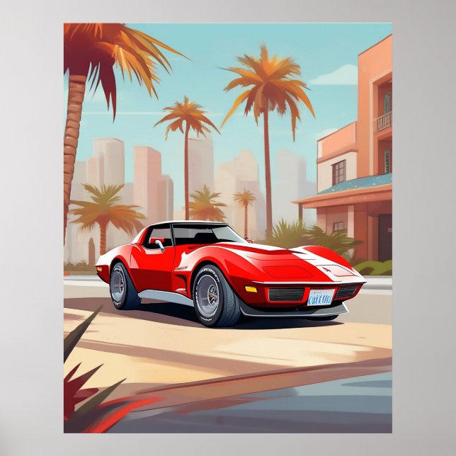 Chevy Corvette Poster (Frente)