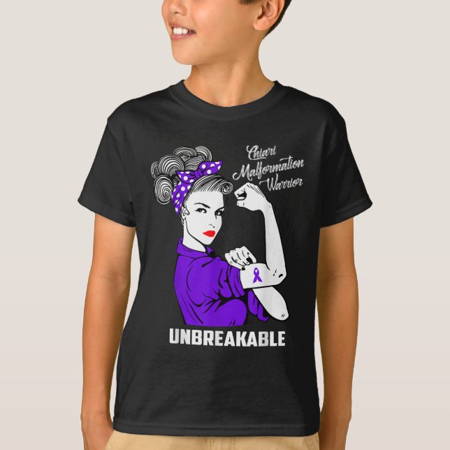 Chiari Malformation Warrior Camisas Inseparáveis (Frente)