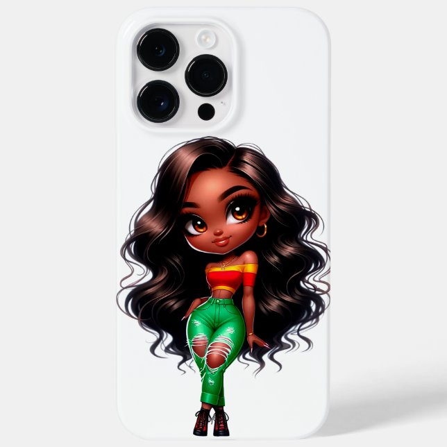 Chibi Black Girl Ipone Case (Verso)