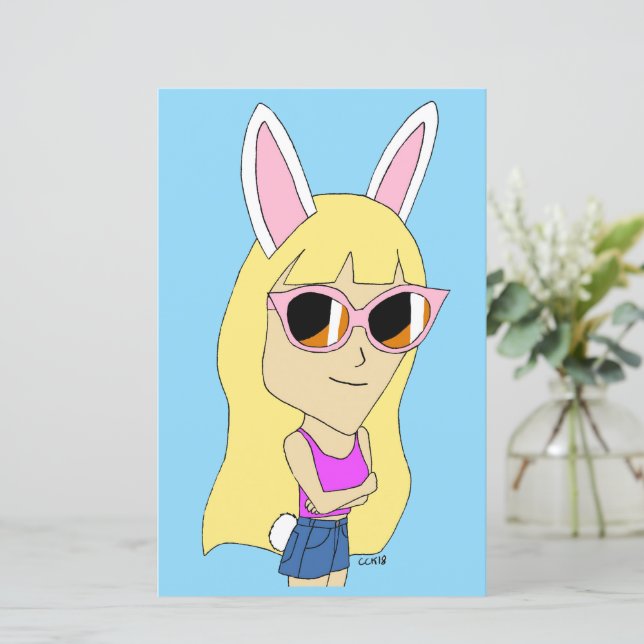 chibi bunnygirl (Em pé/Frente)