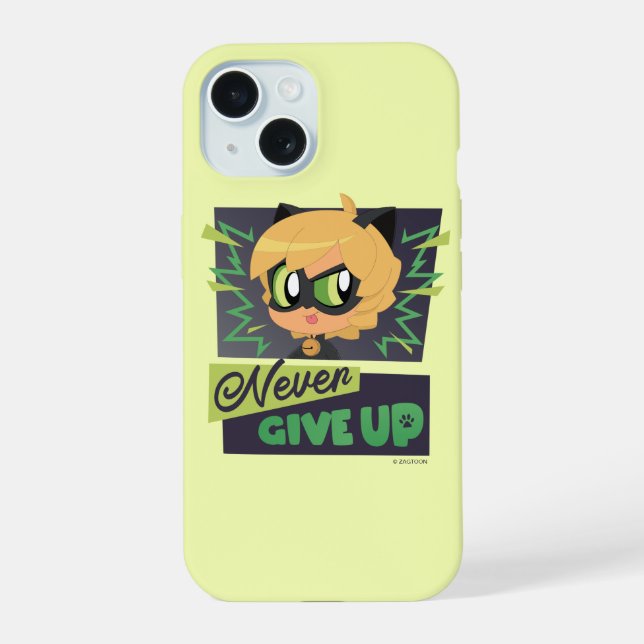 Chibi Cat Noir Nunca Desiste (Verso)