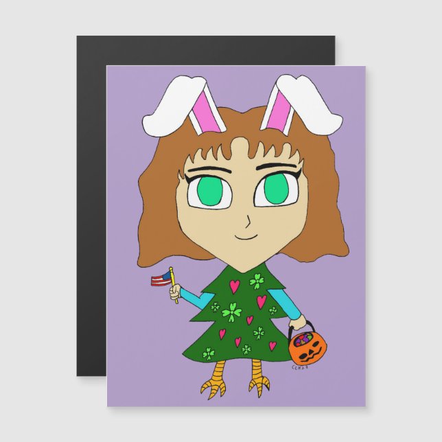 Chibi de Feriados Múltiplos (Frente/Verso)