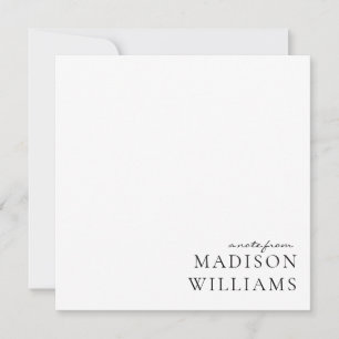 Chic A Note Do Cartão De Nota De Tipografia De Scr