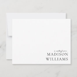 Chic A Note Do Cartão De Nota De Tipografia De Scr