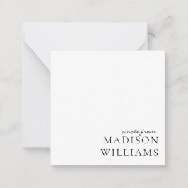 Chic A Note Do Cartão De Nota De Tipografia De Scr