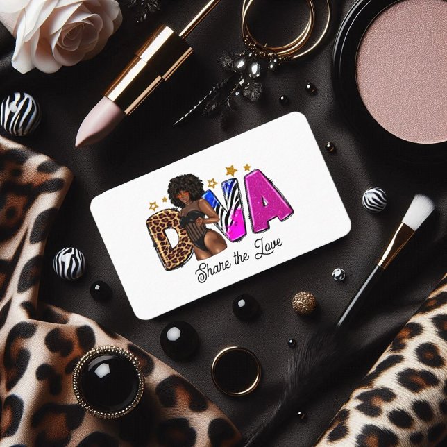 Chic African Diva Referral (Chic African American Diva Referral Card)