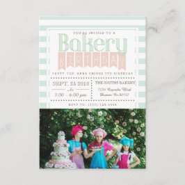 Chic Bakery Birthday | Convite fotográfico