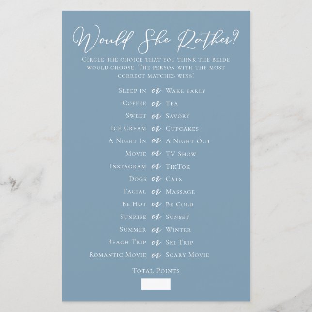 Chic Blue Ela Preferencialmente Jogo de Chá de pan (Frente)