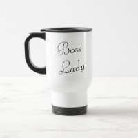 Chic Boss Lady Caneca de viagem com Trendy Letteri