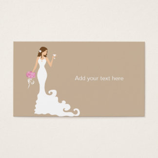 Chic Brown Modern Brit Tag Card