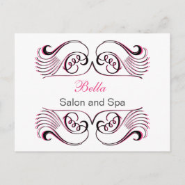 Chic Business branco rosa Obrigado Cartões