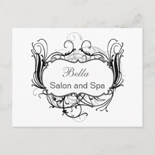 Chic Business preto e branco - Obrigado Cartões