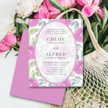 Chic Casamento Orçamentário Floral Aquarela Rosa