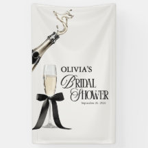 Chic Champanhe Bridal Shower Preto e Branco