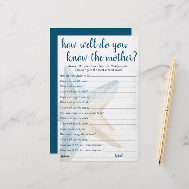 Chic costal | Starfish Azul Que Conhece O Jogo Do  (Frente/Verso In Situ)