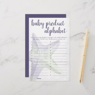 Chic costal Starfish Roxo - Jogo de Produtos ABC