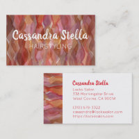Chic de Cartão de visita de Ondas de Aquarela