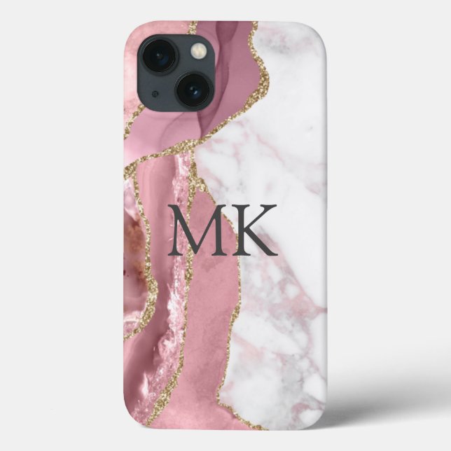 Chic de Efeito Marble Dourado Rosa (Verso)