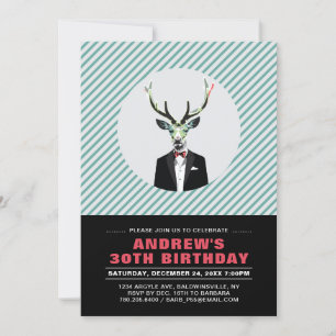 Chic Deer, Convite de festas aniversário de 30 ano