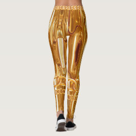 Chic Dourados Elegante Para Suas Leggings Personal