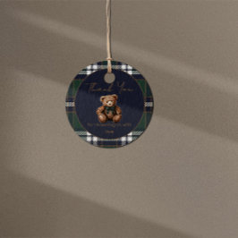 Chic Elegante Tema Urso Chique etiqueta de favor