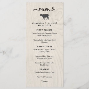Chic Farmhouse Madeira Branca com Menu Casamento