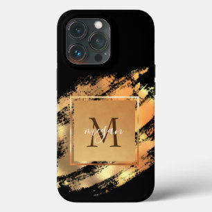 Chic Faux Dourado Glam Brushconstituídas Monogram