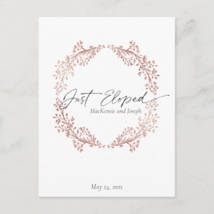 Chic Floral Wreath Acabou de anunciar o convite