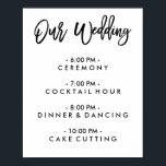 Chic Hand - Letra Dia De Casamento Da Poster De Pr<br><div class="desc">Dia De Casamento Da Poster. Visite o compro para ver itens correspondentes.</div>