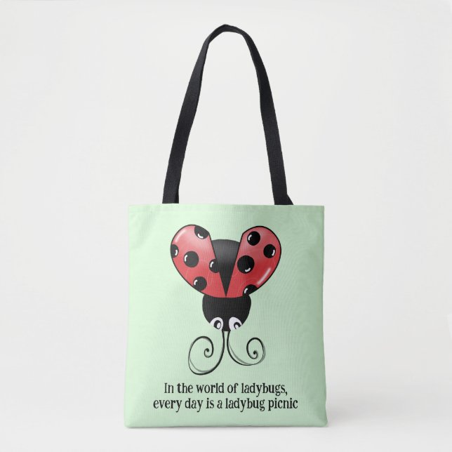 Chic Ladybug Cote Tote Bag - Ladybug Picnic (Frente)