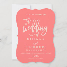 Chic - Letra Casal de Convite para Casamento