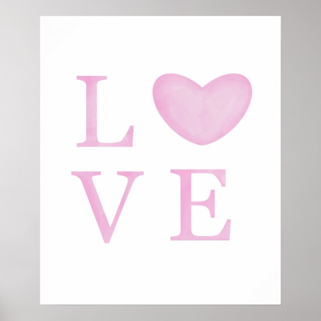 Chic Love Pink Poster (Frente)