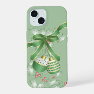 Chic Modern Cor-de-rosa Alegria Verde de Natal