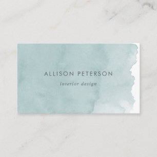 Chic Modern Watercolor Cartão de visita