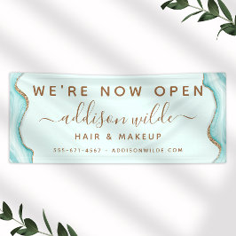 Chic Moderna do Agato de Mármore Azul-brilhante Do