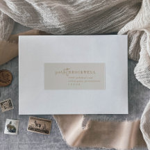 Chic Moderno | Etiquetas de Endereço de Convidado 