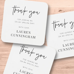 Chic Moderno Simples Obrigado